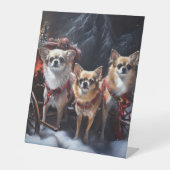 チワフアスノースイスレイクリスマスデコール 台座サイン (正面)