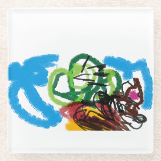 チワフアセット ガラスコースター (正面)