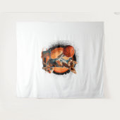 チワフアバスケットボールプレイススポーツダンク タペストリー (正面(横))