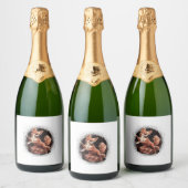 チワフアバレリナバレエダンス踊り スパークリングワインラベル (ボトル)