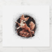 チワフアバレリナバレエダンス踊り スパークリングワインラベル (シングルラベル)