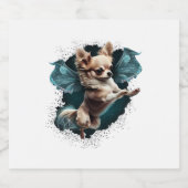 チワフアバレリナバレエダンス踊り スパークリングワインラベル (シングルラベル)