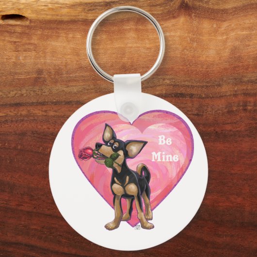 チワフアバレンタインデー キーホルダー (正面)