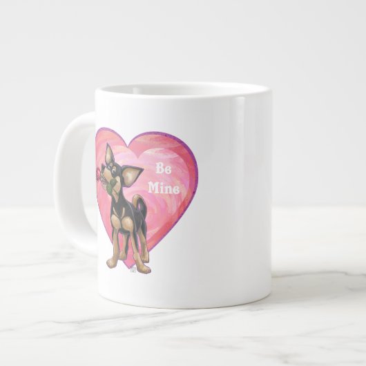 チワフアバレンタインデー ジャンボコーヒーマグカップ (正面左)