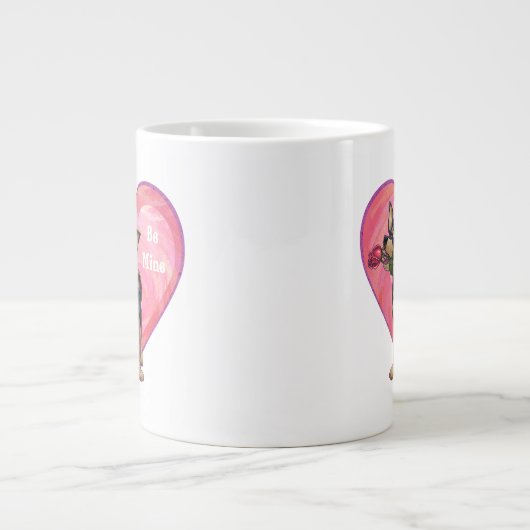 チワフアバレンタインデー ジャンボコーヒーマグカップ (正面)