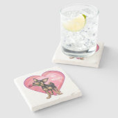 チワフアバレンタインデー ストーンコースター (横)