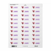 チワフアバレンタインデー ラベル (フルシート)