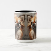 チワフアバ!ハンバグクリスマスコーヒーマグカップ マグカップ (中央)