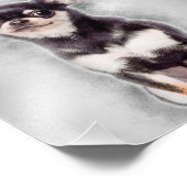 チワフアパピシティング |かわいい動物の装飾 フォトプリント            (角)