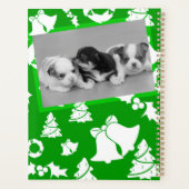 チワフアパピズドッグクリスマスツリーベル プランナー手帳 (裏面)