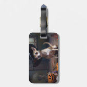 チワフアパンプキンズハロウィンホラー ラゲッジタグ (裏面縦)