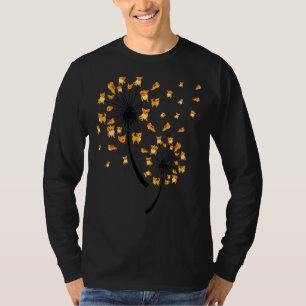 チワフアフラワーフダンデリオンカワイドッグ Tシャツ