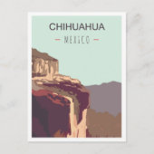 チワフアメキシコアートヴィンテージトラベルイラストレーション ポストカード (正面)