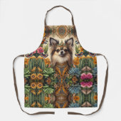 チワフアメキシコ先住民花柄エプロン エプロン (正面)