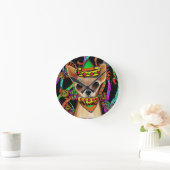 チワフアメキシコ ラウンド壁時計 (ホーム)