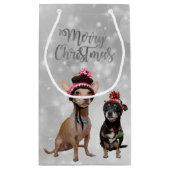 チワフアメリークリスマス スモールペーパーバッグ (裏面)