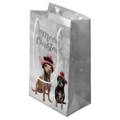 チワフアメリークリスマス スモールペーパーバッグ (正面アングル)