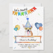 チワフアレッツパウィドグバースデーパーティー 招待状 (正面)