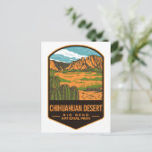 チワフアン砂漠ビッグベンド国立公園 ポストカード (スタンド正面)