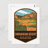 チワフアン砂漠ビッグベンド国立公園 ポストカード (正面/裏面)