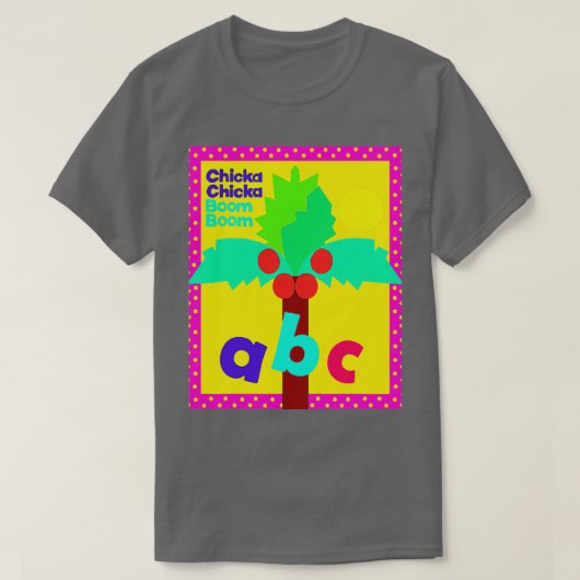 チワブームひよこブーム子供たち学ABC Tシャツ (デザイン正面)