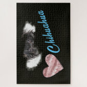 チワホアアイズカラー無地の1000ピース ジグソーパズル (縦)