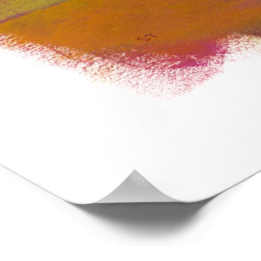 チワホアアートかわいい黒犬のオリジナル絵画ズ ポスター (角)