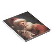 チワホアウィズサンタクロースフェスティバルクリスマス ノートパッド (アングル)