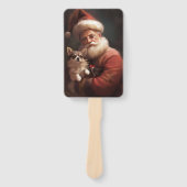 チワホアウィズサンタクロースフェスティバルクリスマス ハンドファン (正面)