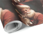 チワホアウィズサンタクロースフェスティバルクリスマス ラッピングペーパー (ロールコーナー)