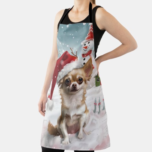 チワホアウィンターワンダーランドクリスマスジョイ エプロン (インサイチュ)