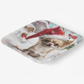 チワホアウィンターワンダーランドクリスマスジョイ ペーパープレート (傾斜あり)