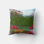 チワホアウォーターリリー装飾枕 クッション (裏面)