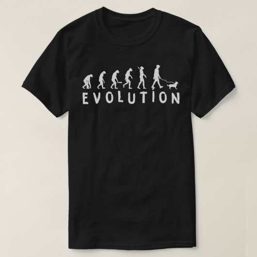 チワホアエボリューションドッグ恋人チワドッグ Tシャツ (デザイン正面)