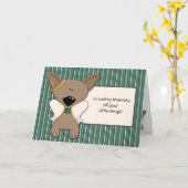 チワホアエンジェルドッグズコンビニエンスカードパーソナライズ カード (黄色い花)