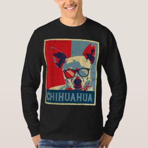 チワホアオバマのポスターヴィンテージチワドッグ恋人O Tシャツ