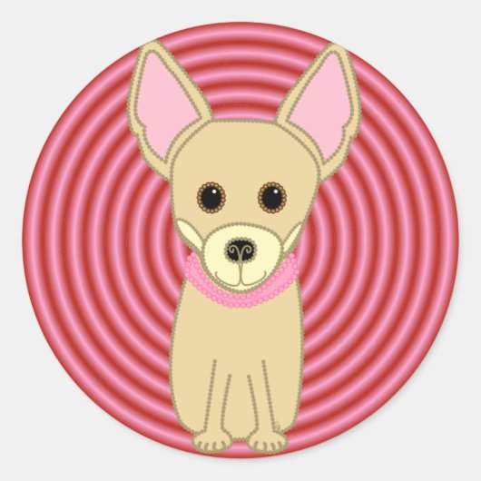 チワホアガール ラウンドシール (正面)