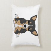 チワホアキュートトリカラードッグ アクセントクッション (正面(垂直))