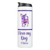 チワホアキュートドッグシルエットPPY&B タンブラー (回転右)