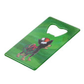 チワホアクリスマスオングリーン クレジットカード栓抜き (裏面アングル)