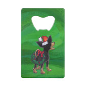 チワホアクリスマスオングリーン クレジットカード栓抜き (裏面)