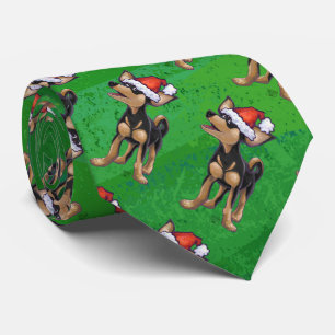 チワホアクリスマスオングリーン ネクタイ