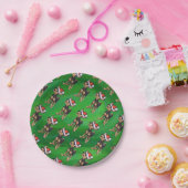 チワホアクリスマスオングリーン ペーパープレート (パーティー)