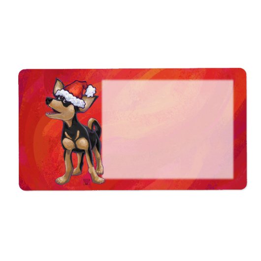 チワホアクリスマスオンレッド ラベル (正面)