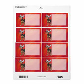 チワホアクリスマスオンレッド ラベル (フルシート)