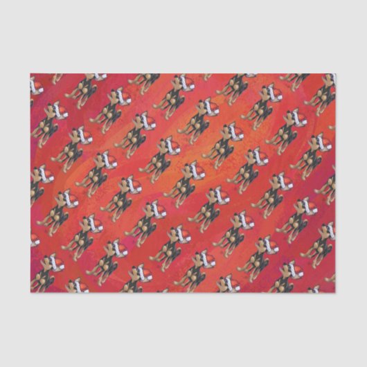 チワホアクリスマスオンレッド 薄葉紙 (正面)