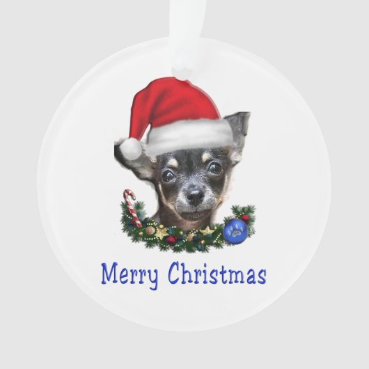 チワホアクリスマスオーナメント オーナメント (正面)