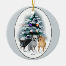 チワホアクリスマスギフトオーナメント セラミックオーナメント