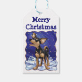 チワホアクリスマスギフトタグ ギフトタグ (正面)
