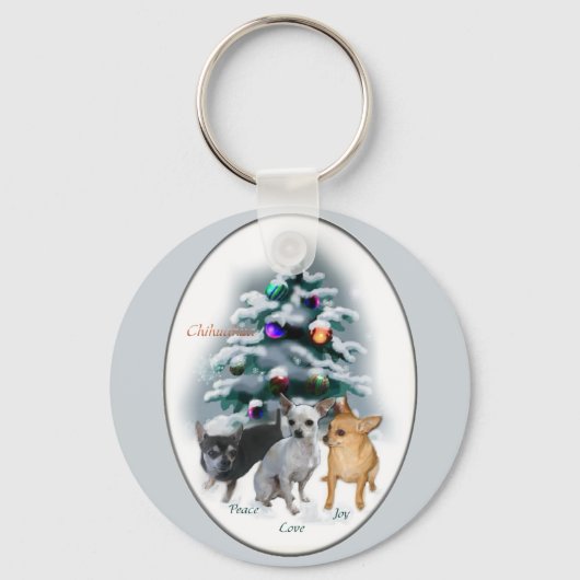 チワホアクリスマスギフト キーホルダー (正面)